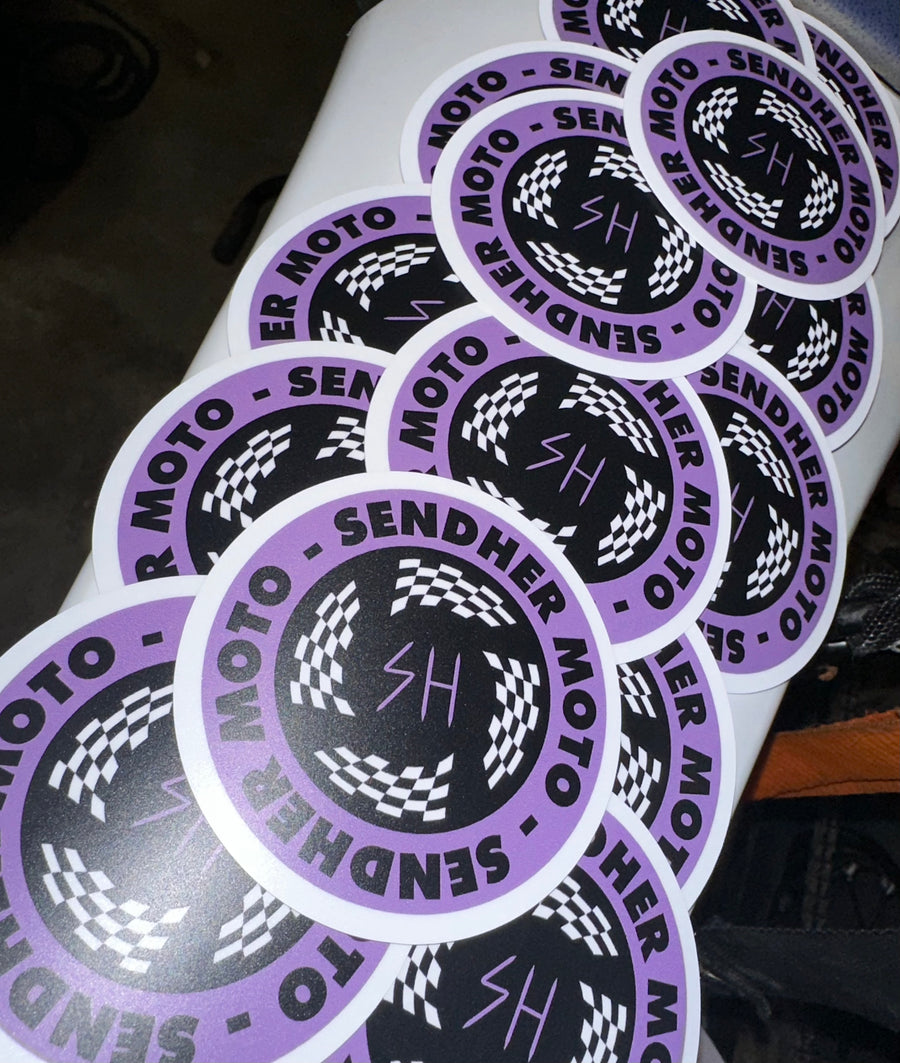 Sendher Moto Circle Sticker