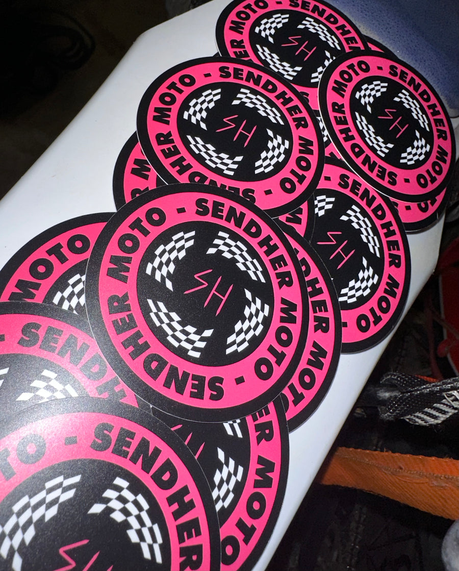 Sendher Moto Circle Sticker