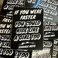 Ride Like a Girl Sticker