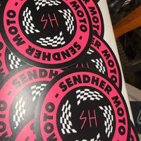 Sendher Moto Circle Sticker