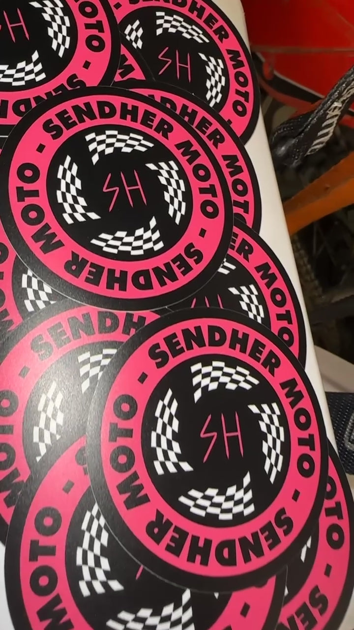 Sendher Moto Circle Sticker