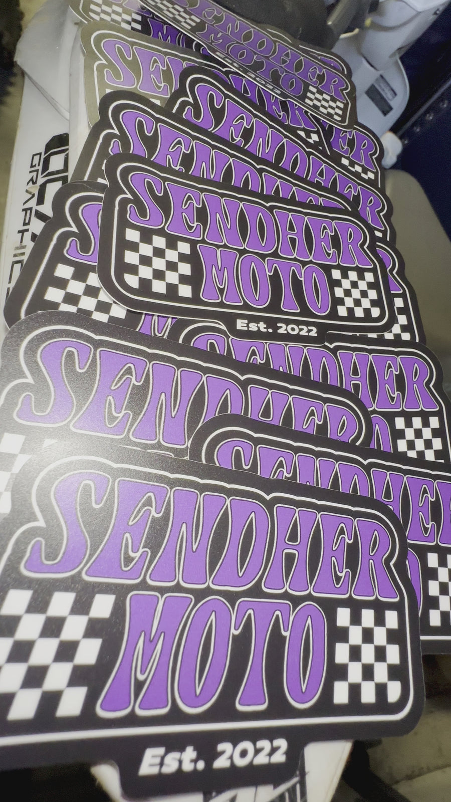 Sendher Moto Race Sticker