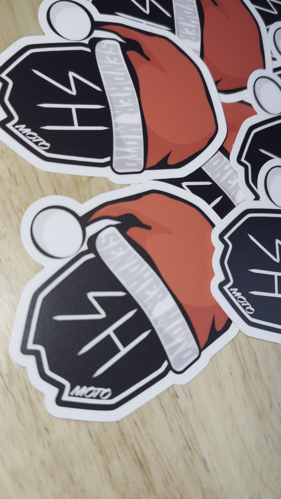 Sendher Moto Christmas Sticker