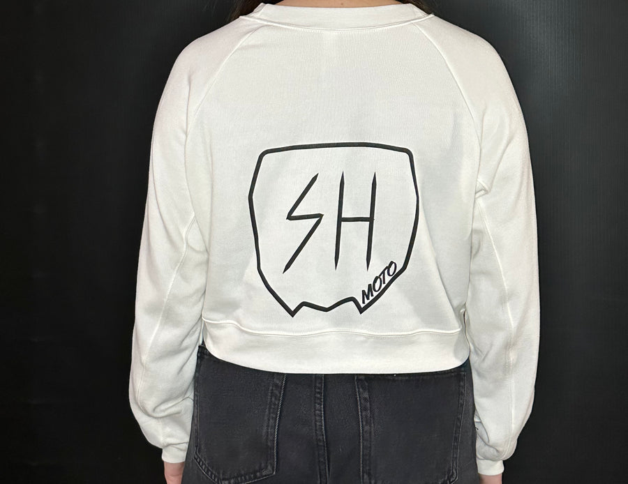 Sendher Moto Cropped Crewneck