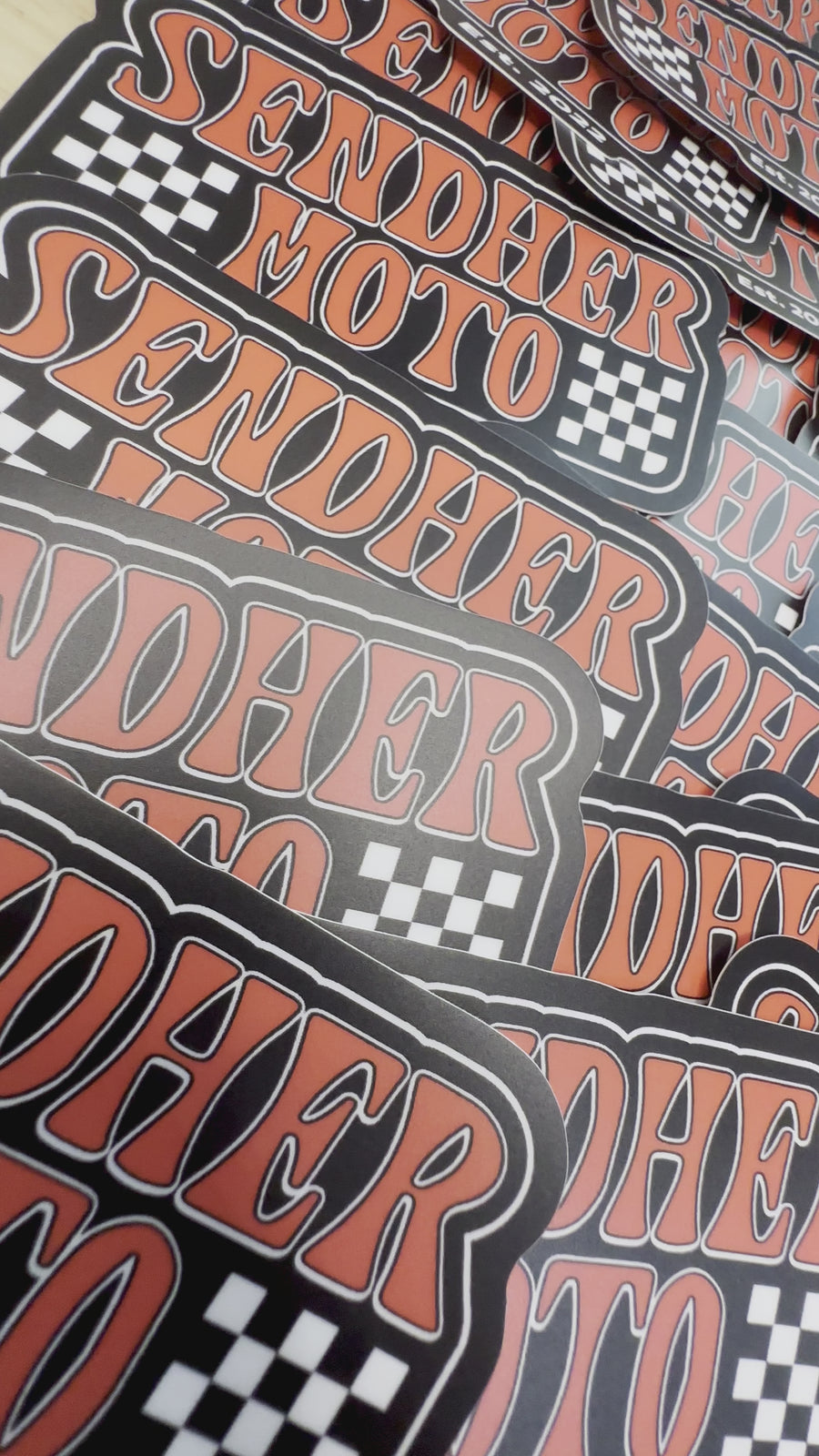 Sendher Moto Race Sticker