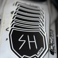 Black Sendher Moto Number Plate Sticker