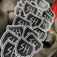 Black Sendher Moto Number Plate Sticker